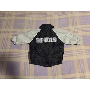 Vintage San Antonio Spurs Jacket Youth Kids Black NBA Basketball 3 - 6 Months